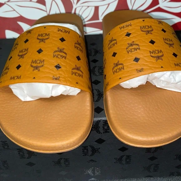 MCM | Shoes | Mcm Monogram Logo Slide Sandals | Poshmark display picture 1